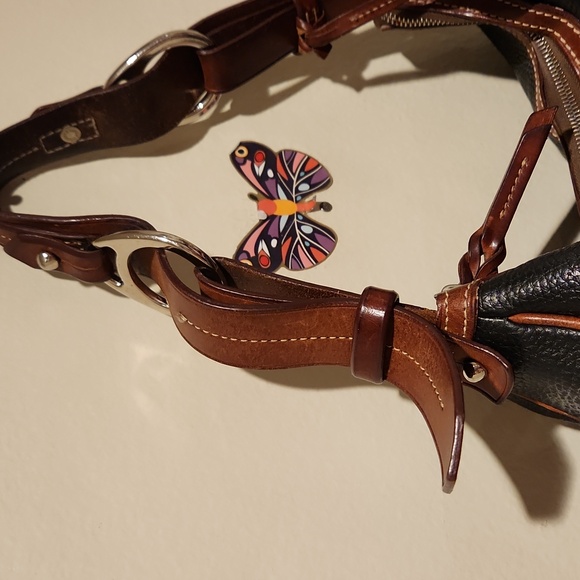 ❤️ VINTAGE DOONEY & BOURKE PEBBLED LEATHER BAG / PURSE - Picture 4 of 16